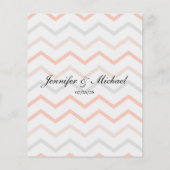 Pastel Peach et carte de conseil géométrique crème (Dos)