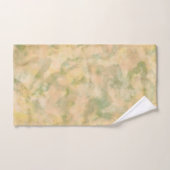 Pastel Peach et Green Marbled (Serviette à main)