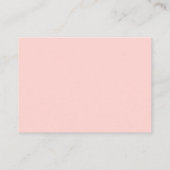 Pastel Peach Pink Or Géométrique Plaque Cartes (Dos)