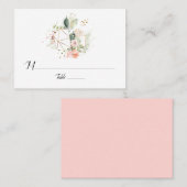 Pastel Peach Pink Or Géométrique Plaque Cartes (Devant / Derrière)