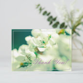 Pastel Pear Tree Blooms Merci Carte Plat (Debout devant)
