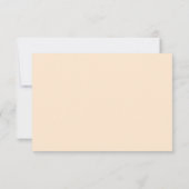 Pastel Penmanship RSVP Card Apricot (Achterkant)