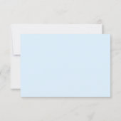 Pastel Penmanship RSVP Card Cloud Blauw (Achterkant)