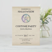 Pastel Pentagram  Halloween Kaart (Staand voorkant)