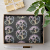 Pastel Pentagram Witchcraft Zwart Halloween Tissuepapier (Geschenk)