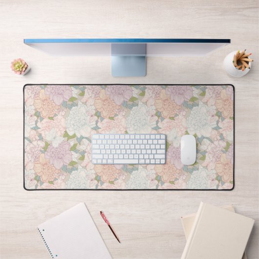 Pastel Peony & Butterfly Flower Motif (Bureau 1)