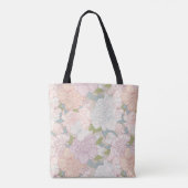 Pastel Peony & Butterfly Flower Pattern Draagtas (Achterkant)