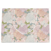 Pastel Peony & Butterfly Flower Pattern Groot Cadeauzakje (Voorkant)
