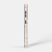 Pastel Peony & Butterfly Flower Pattern Samsung Galaxy Hoesje (Rechterkant)