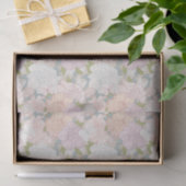 Pastel Peony & Butterfly Flower Pattern Tissuepapier (Geschenk)