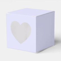 Pastel Periwinkle Paarse Hart Favor Box