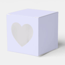 Pastel Periwinkle Paarse Hart Favor Box Bedankdoosjes