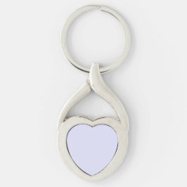 Pastel Periwinkle Paarse hartvormig Sleutelhanger