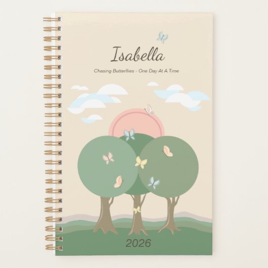 Pastel Personalized Butterfly Affirmation  (Devant)