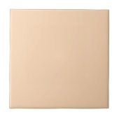 Pastel Perzik Bloesem Effen Kleur | Klassiek Elega Tegeltje (Voorkant)