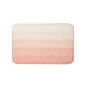 Pastel Perzik Blush Sinaasappel Stripes Patroon Badmat (Voorkant)