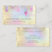 Pastel Pet Paws logo Visitekaartje (Voorkant / Achterkant)