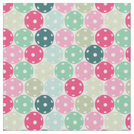 Pastel Pickleballen op wit - aanpasbare stof