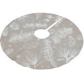 Pastel Pine Pattern Kerstboom Rok (Gekanteld)