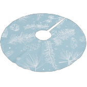 Pastel Pine Pattern Kerstboom Rok (Gekanteld)