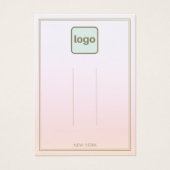 Pastel Pink Ajouter Logo Ombre Clip Display (Devant)
