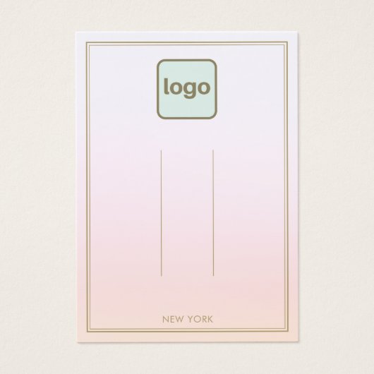 Pastel Pink Ajouter Logo Ombre Clip Display (Devant)