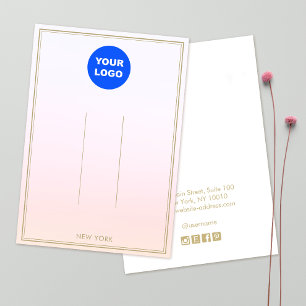 Pastel Pink Ajouter Logo Ombre Clip Display