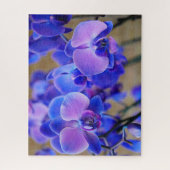 Pastel Pink and Blue Orchidées Jigsaw Puzzle (Vertical)
