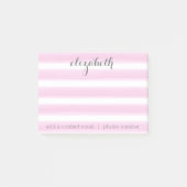 Pastel Pink and Grey Stationery Suite for Women Post-it® Notes (Voorkant)