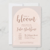 Pastel Pink Baby In Bloom Shower Invitation (Devant)