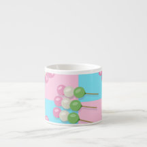 Pastel Pink Blue À damiers Dango Spécialité Mug