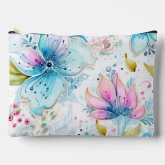 Pastel Pink & Blue Floral Etui