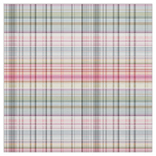 Pastel Pink Blue Retro Tartan Patroon Stof