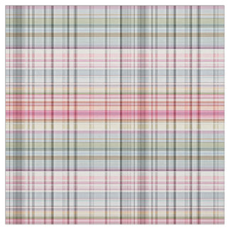 Pastel Pink Blue Retro Tartan Patroon Stof