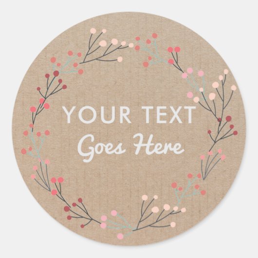 Pastel Pink Blush Rose Floral étiquette botanique (Devant)