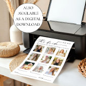 Pastel Pink Boho Fleur sauvage carte de jeu nuptia