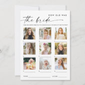 Pastel Pink Boho Fleur sauvage carte de jeu nuptia (Devant)