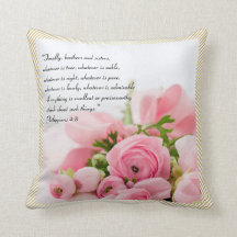 Pastel Pink Bouquet of Flowers Bible Verse