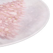 Pastel Pink Christmas Santa Cutting Board Snijplank (Hoek)