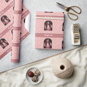 PASTEL PINK CUSTOM HALLOWEEN BOO CADEAUPAPIER