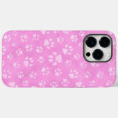 PASTEL PINK DOG PAWS Case-Mate iPhone CASE (Achterkant (horizontaal))