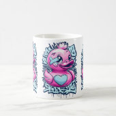 Pastel Pink en caoutchouc Canard Mug (Centre)