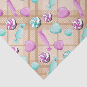 PASTEL PINK EN GROENE CHRISTMAS-SNOEPJES TISSUEPAPIER (Detail)