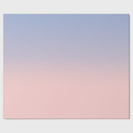 Pastel Pink en Sky Blue ombre Cadeaupapier