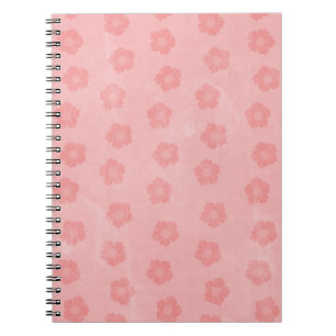 Pastel Pink Flowers Notitieboek