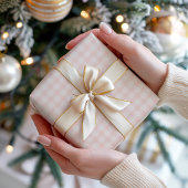 Pastel Pink Gingham Cadeaupapier