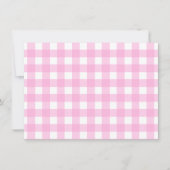 Pastel Pink Gingham Pattern Kaart (Voorkant)