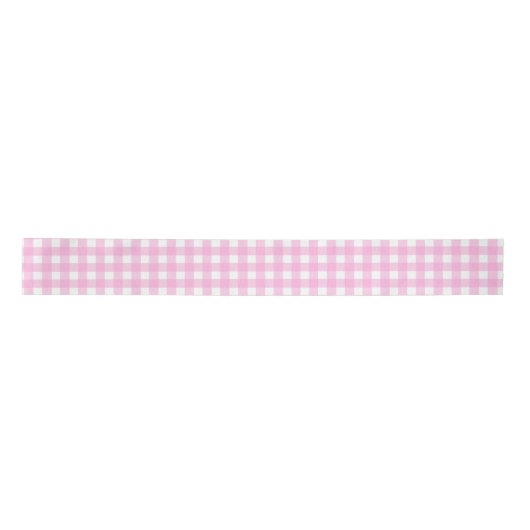 Pastel Pink Gingham Pattern Lint (Voorkant)