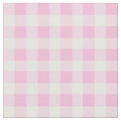 Pastel Pink Gingham Pattern Stof (Close Up)