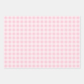 Pastel Pink Gingham Wrapping Paper Sheets (Voorkant 3)